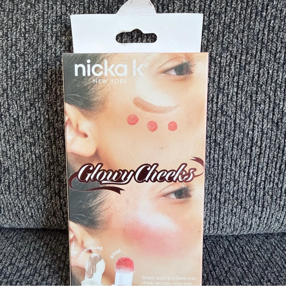 nicka k Glowy Cheeks Glow Liquid Blush Duo - Pink & Rose